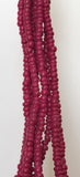 Small 2-3mm Coconut Beads, Natural Wood Beads, Coco Pukalet Burgundy 16" strand