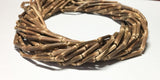 Natural Vine Beads, Sig-id Tube Beads 4x15mm 16" strand