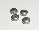 4 Plain Sterling Silver Saucer Spacer Beads 3x8mm-4pc