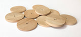 Hambaba Wood disc, 30mm natural wood disc, rondelle spacer, unfinished wood disc-10pc