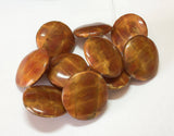 Natural Round Inlaid, Large Inlaid Beads, Pea Pod Beads, 28mm Flat Round 10pc