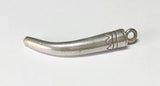 Hill Tribe Sterling Silver Tusk Pendant 1 1/2"