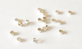 20 Sterling Silver Crimp Beads 1mmx2mm