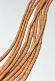 2-3mm Coconut Heishi, Coco Heishi, Natural Wood Beads, Coconut Shell Heishi  Mustard 24" strand