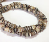 Natural Shell Beads, Hammershell Chips Nuggets 16" strand