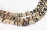 Natural Shell Beads, Hammershell Chips Nuggets 16" strand