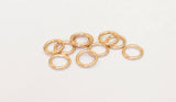 10 Jump Rings, 4mm Gold Filled Jump Rings Closed