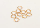 10 Jump Rings, 6mm 22gauge Gold Filled Jump Rings Closed
