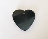 Inlaid shell pendant, heart shell pendant, purple top cowrie shell pendant 40mm
