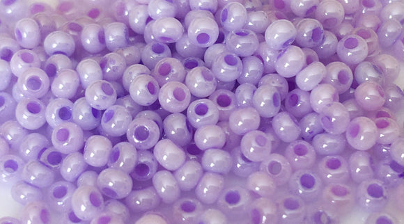 Japanese Seed Beads 11/0 Opaque Violet Destash 30 grams