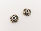 Bali Sterling Silver Bead Caps 8mm-2pc.
