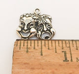 Sterling Silver Comedy Tragedy Charm