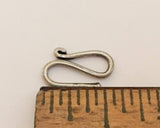 1 Set Sterling Silver Hook Clasp Small