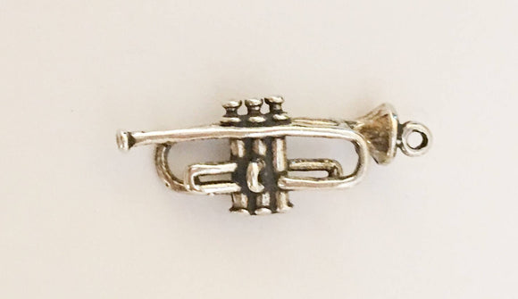 Saxophone  Musical Instrument Charm sterling silver