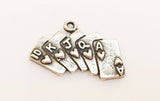 Full House Cards Sterling Silver Charm