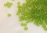 30 Grams Japanese Seed Beads Destash Size 11/0- Transparent Lime Green