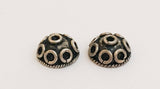 2 Bali Sterling Silver Bead Caps, 10x5mm