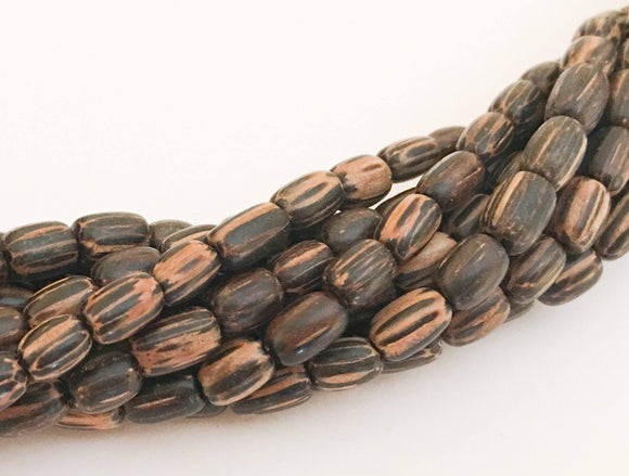Oval Wood Beads,Natural Wood Beads, 5x7 oval beads patikan-16