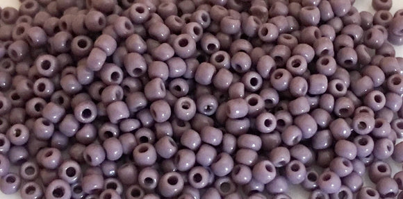 Japanese Seed Beads 11/0 Opaque Dark Lilac Destash 30 grams