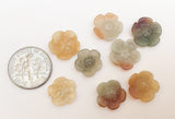 High Quality Jade Flowers Handcarved-8pc