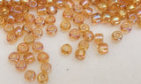 Destash Japanese Seed Beads 11/0- Transparent Topaz Rainbow