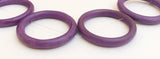 Large Wood Ring SHawl Ring Donut Ring 48mm Purple Drilled Through-2pc