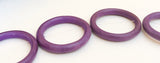 Large Wood Ring SHawl Ring Donut Ring 48mm Purple Drilled Through-2pc