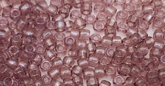 Japanese Seed Beads 11/0 Transparent Light Amethyst Destash 30 grams