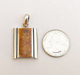 Nice Baltic Amber Pendant Sterling Silver