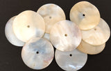 Large Round Shell Buttons 1 1/4 inch-10pc
