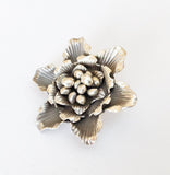 Karen Hill Tribe Silver Pendant Flower 42mm