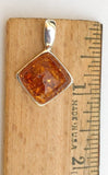Baltic Amber Pendant Sterling Silver