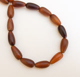 Golden horn beads teardrop 8" strand