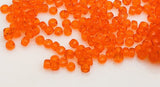 30 Grams Japanese Seed Beads Destash Size 11/0- Transparent Bright Orange