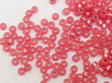 Silver Lined Japanese Seed Beads 11/0-Carnation Pink 30 Grams
