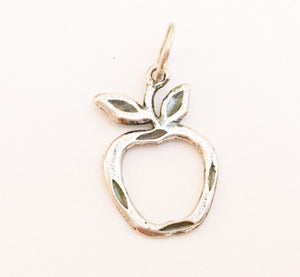 Sterling Silver Charm Apple