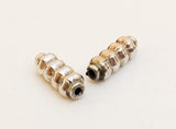 2 Bali Sterling Silver Beads Tube Beads