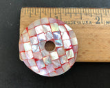 Red Donut Ring 34mm Mosaic