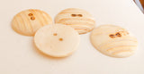 1 1/4" Buttons, Bone Buttons, Round Sewing Buttons, Carved Bone Buttons 1 Dozen