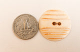 1 1/4" Buttons, Bone Buttons, Round Sewing Buttons, Carved Bone Buttons 1 Dozen