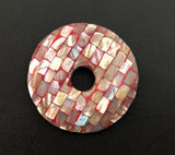 Red Donut Ring 34mm Mosaic