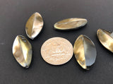 Blacklip Shell Oval Beads-5pc