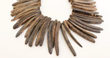 30 Coco sticks, Coconut Shell Spike Sticks Beads, Focal Beads Brown