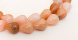 Smooth Pink Peruvian Opal Teardrop- 7 1/2" strand