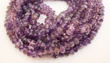 Smooth Amethyst Saucer Beads, Gemstone Saucer 4-5mm, 14 inch strand Purple semi Precious Stone