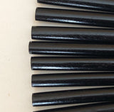 Black Wood Hair Blanks Hair Sticks w/ flat top 6 inch long 10 pcs. per pkg.