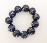 Destash glass beads round-11pc