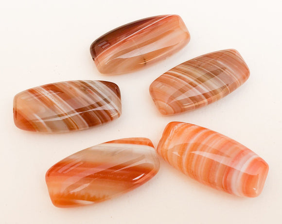 Long Oval Agate 18x37mm