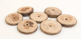 Natural Wood Disc, Coconut Shell 15mm Flat Disc, Coco Rondelle Pukalet, Large Wood Beads Tiger-30pc