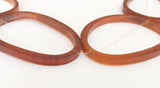 Sliced Horn Beads, Horn Ring Beads, Horn Donut Ring, Extra Large Drilled Thru Rings, Amber Golden Horn Ring Beads-2pc